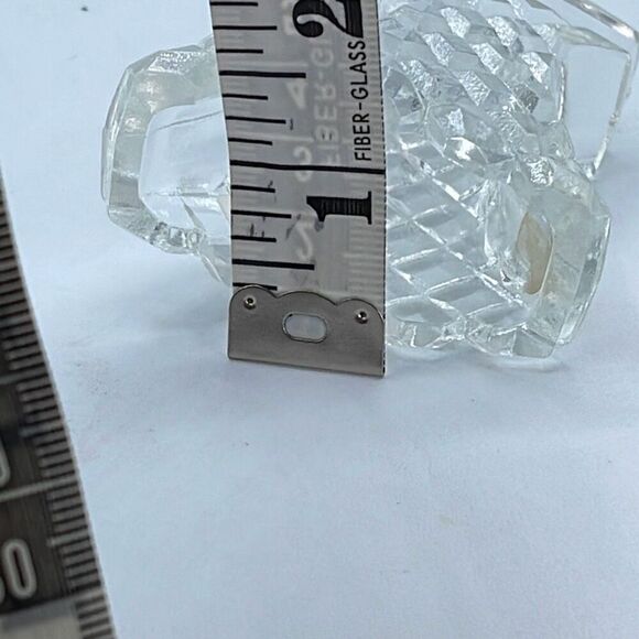 Bohemia cut glass toothpick holder. - Picture 6 of 6